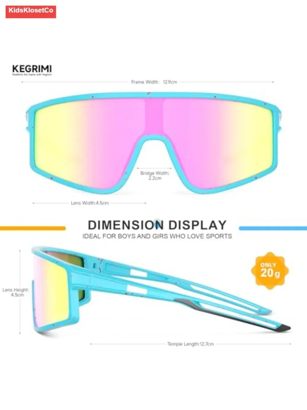 3 Pack Kids Sports Polarized Sunglasses UV Protection Baseball Cycling Running